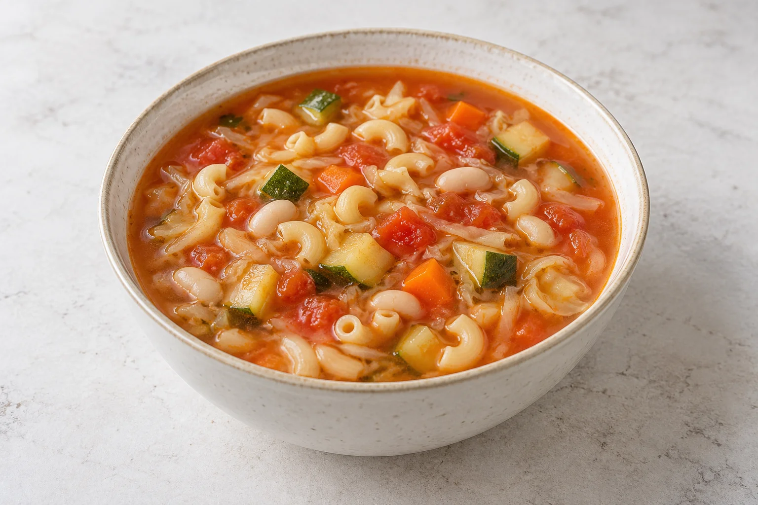 Овощной суп с макаронами